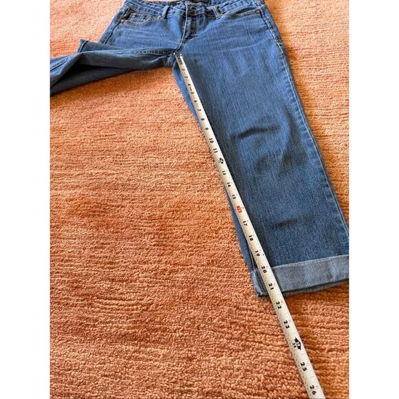 Jordache Skinny Stretch Crop Jeans Size 6 Blue Denim - Picture 6 of 9